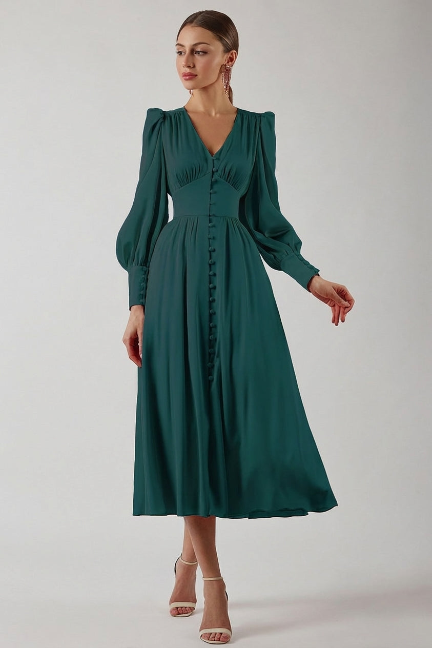 Vivienne Cord | Elegant Satin Dress for Women