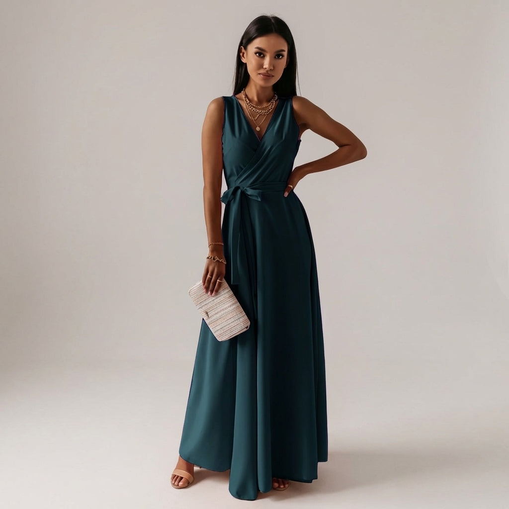 Léonie Dray | Long Dress with V-Neck