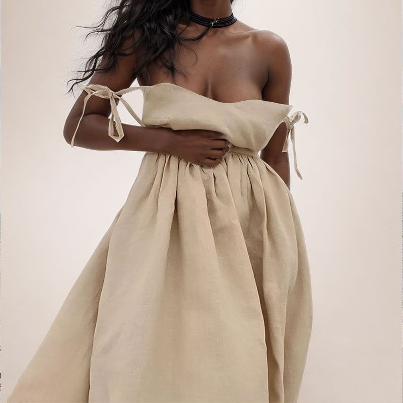 Léonie Dray | Women’s Linen Midi Dress