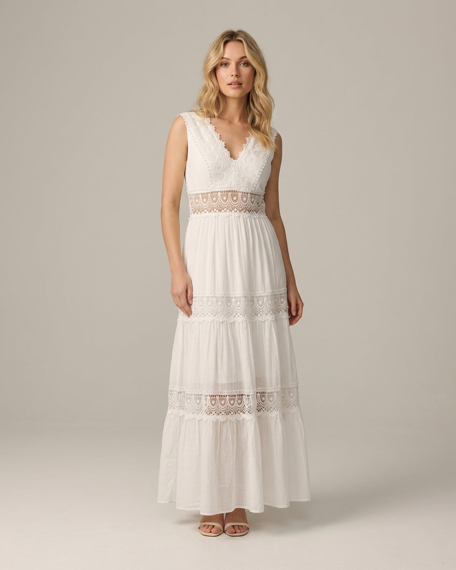 Mira Sante | Romantic Midi Lace Dress