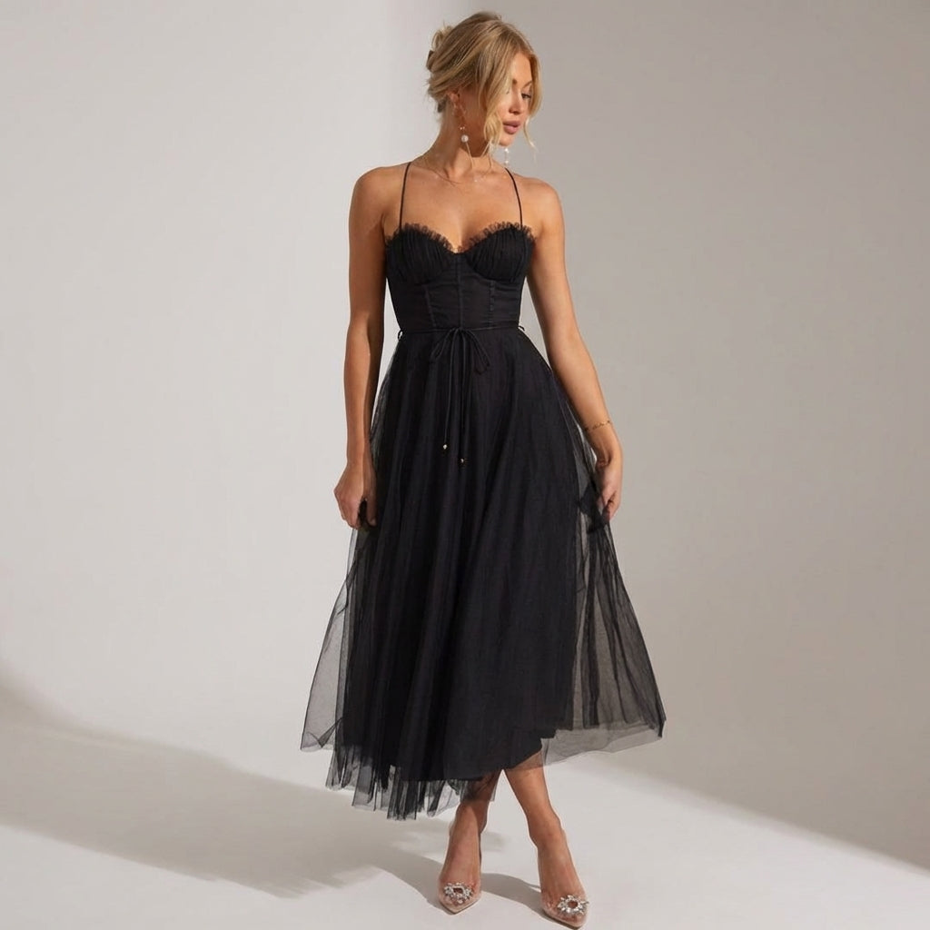 Léonie Dray | Elegant Midi Evening Dress
