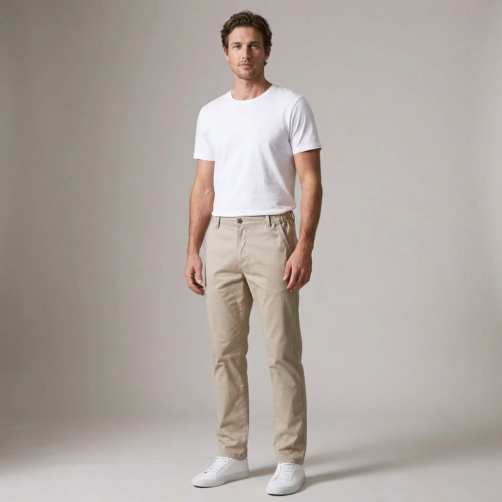 Dario Mell | Classic Casual Shorts with Stretch Waist