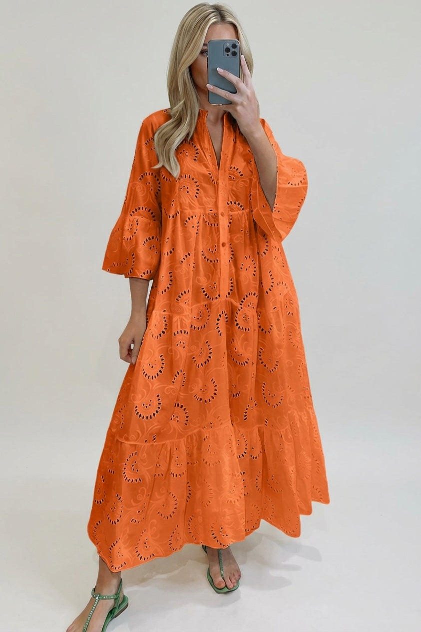 Mira Sante | Women's Embroidered Maxi Dress