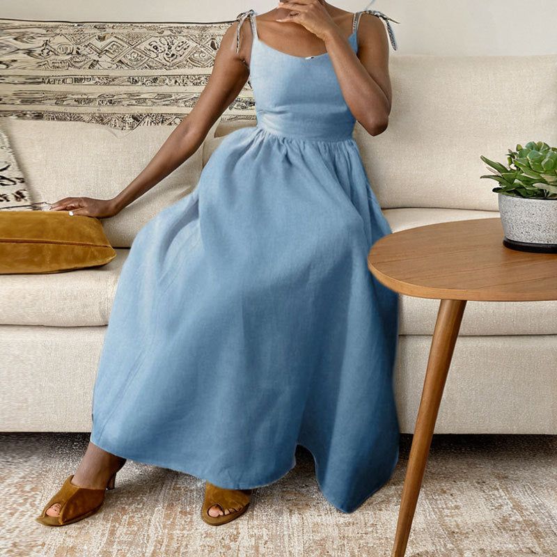 Léonie Dray | Women’s Linen Midi Dress