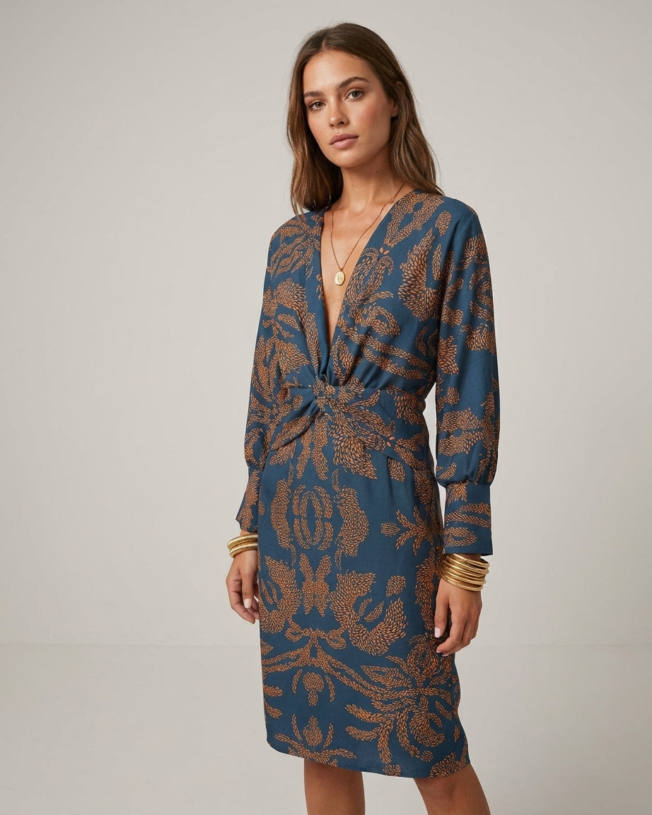 Cléa Voss | Elegant Women's Dress in Blue