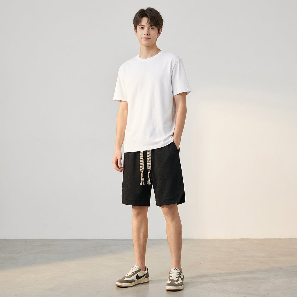 Dario Mell | Men’s Waffle Knit Lounge Shorts