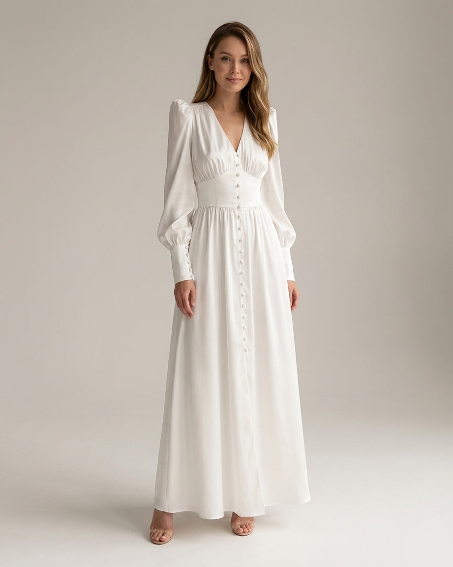 Vivienne Cord | Elegant Satin Dress for Women