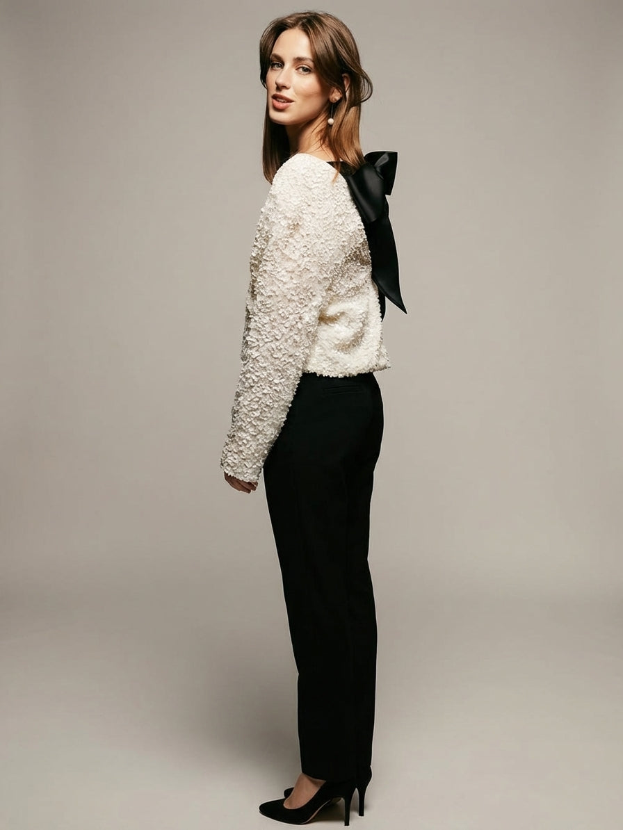 Naya Lund | Sequin Dress with Bow for Women