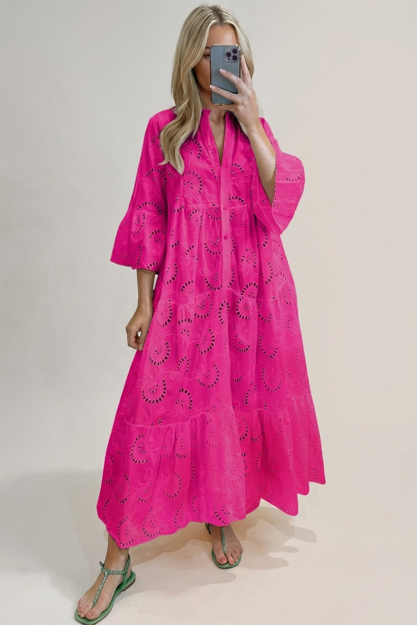 Mira Sante | Women's Embroidered Maxi Dress