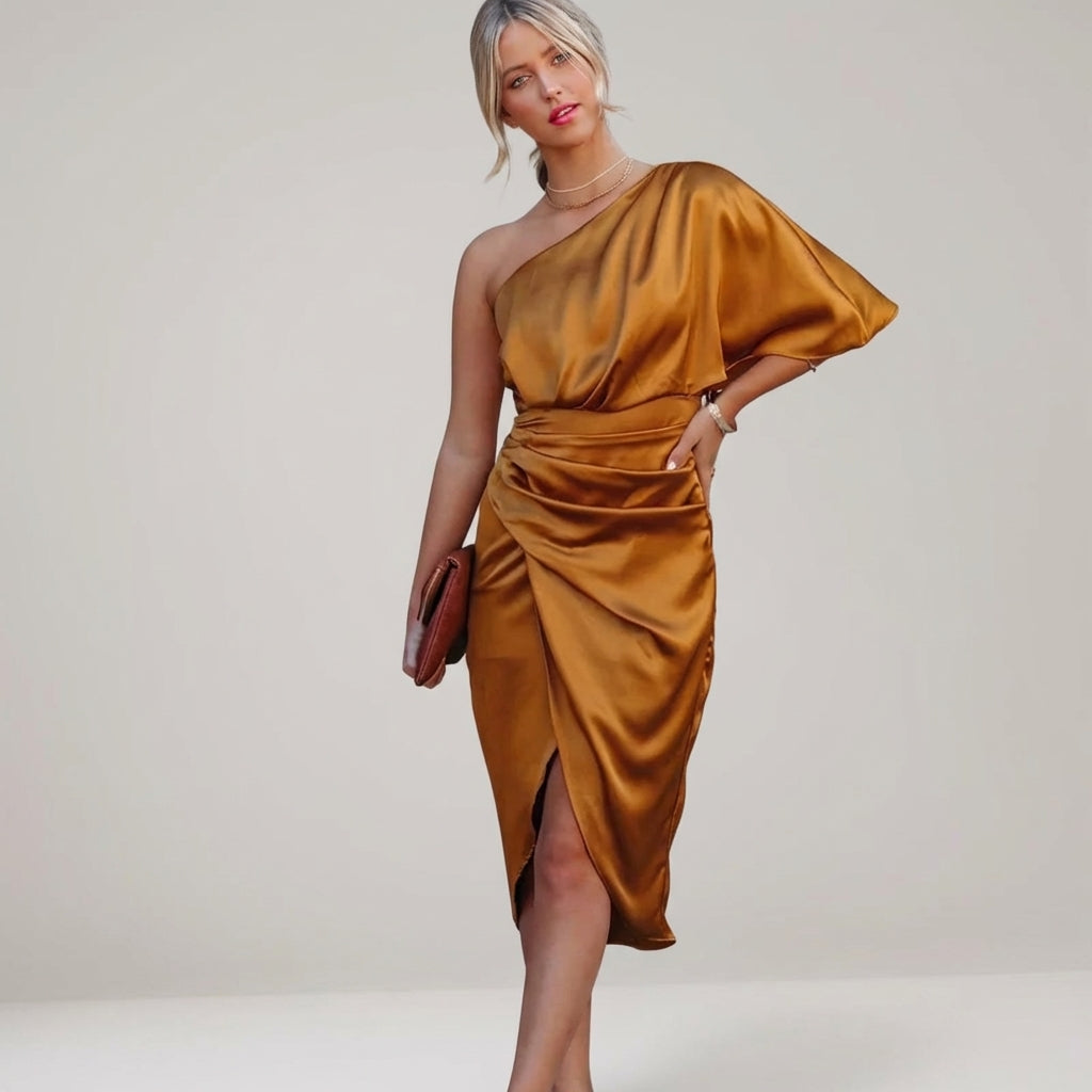 Cléa Voss | Women’s Satin One Shoulder Mini Dress
