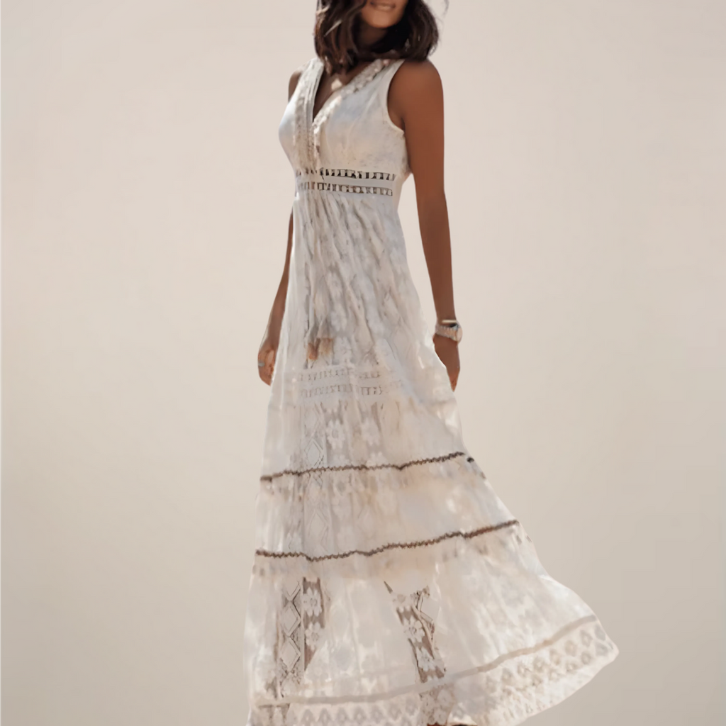 Mira Sante | Bohemian Sleeveless Maxi Dress