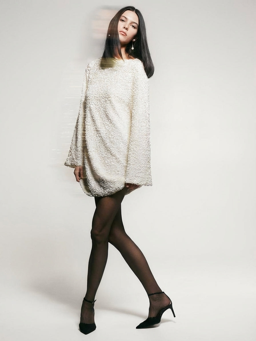 Naya Lund | Sequin Dress with Bow for Women