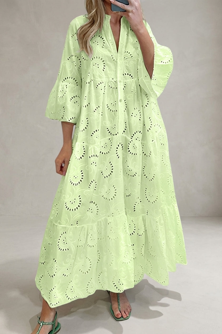 Mira Sante | Women's Embroidered Maxi Dress