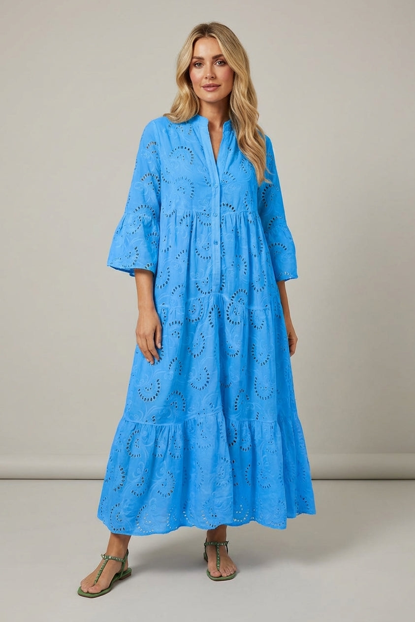 Mira Sante | Women's Embroidered Maxi Dress