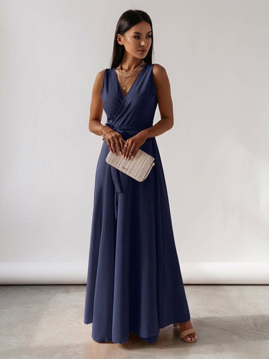 Léonie Dray | Long Dress with V-Neck
