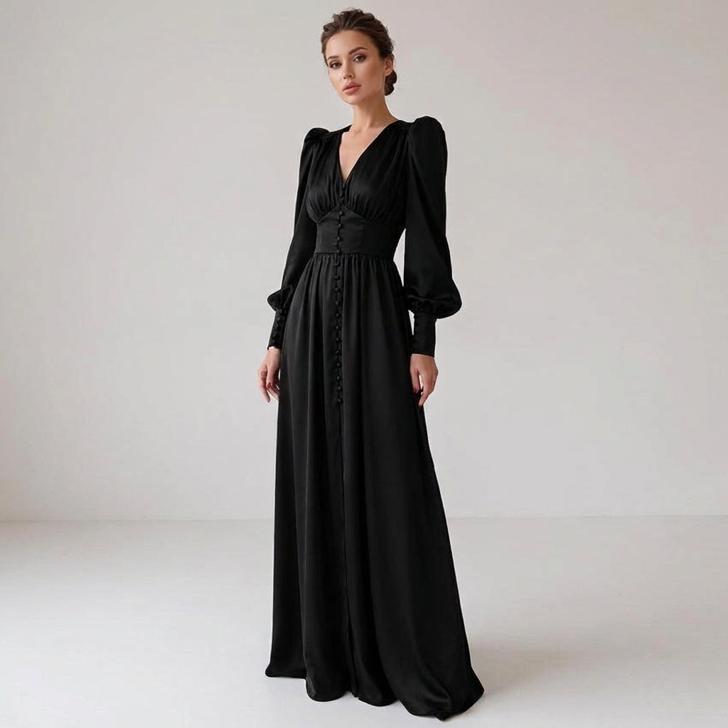 Vivienne Cord | Elegant Satin Dress for Women