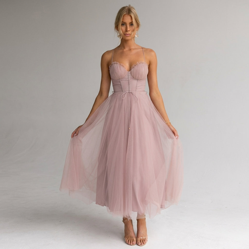 Léonie Dray | Elegant Midi Evening Dress