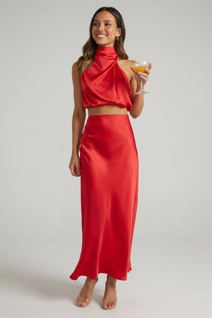 Léonie Dray | Satin Evening Dress for Women