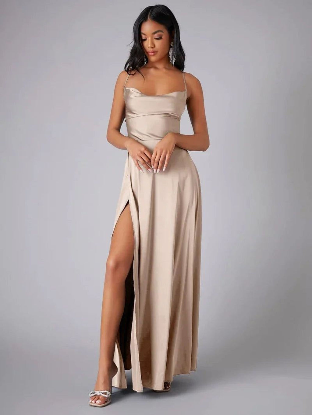 Mira Sante | Elegant Sleeveless Maxi Dress for Women