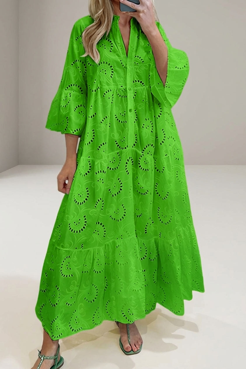 Mira Sante | Women's Embroidered Maxi Dress