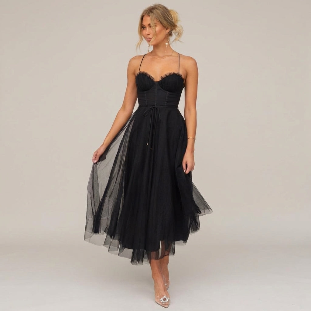 Léonie Dray | Elegant Midi Evening Dress