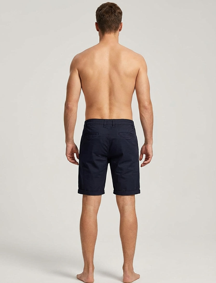 Dario Mell | Classic Casual Shorts with Stretch Waist