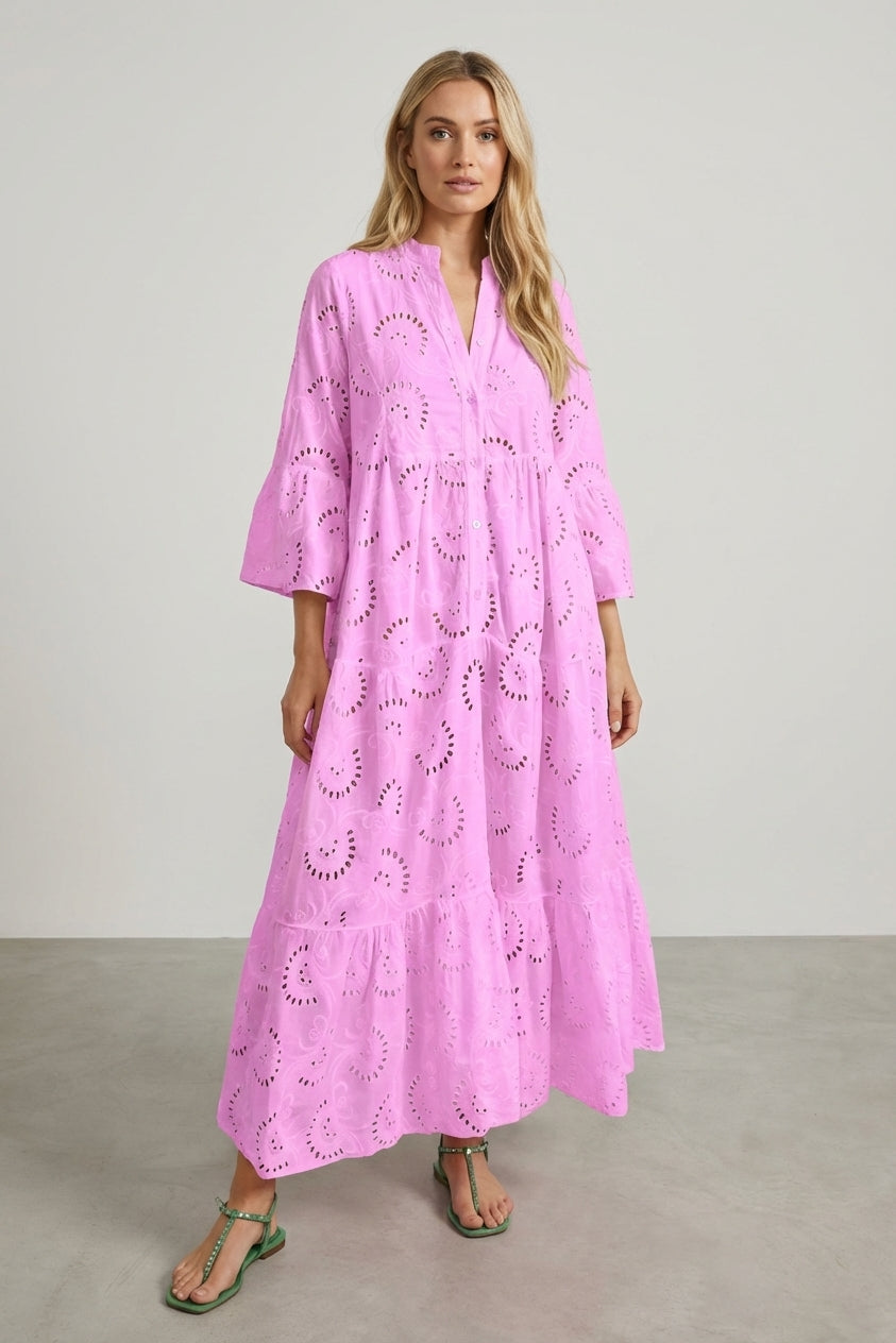 Mira Sante | Women's Embroidered Maxi Dress
