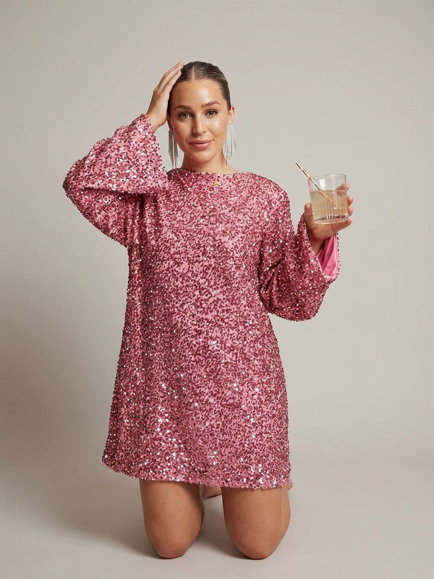 Naya Lund | Sequin Dress with Bow for Women