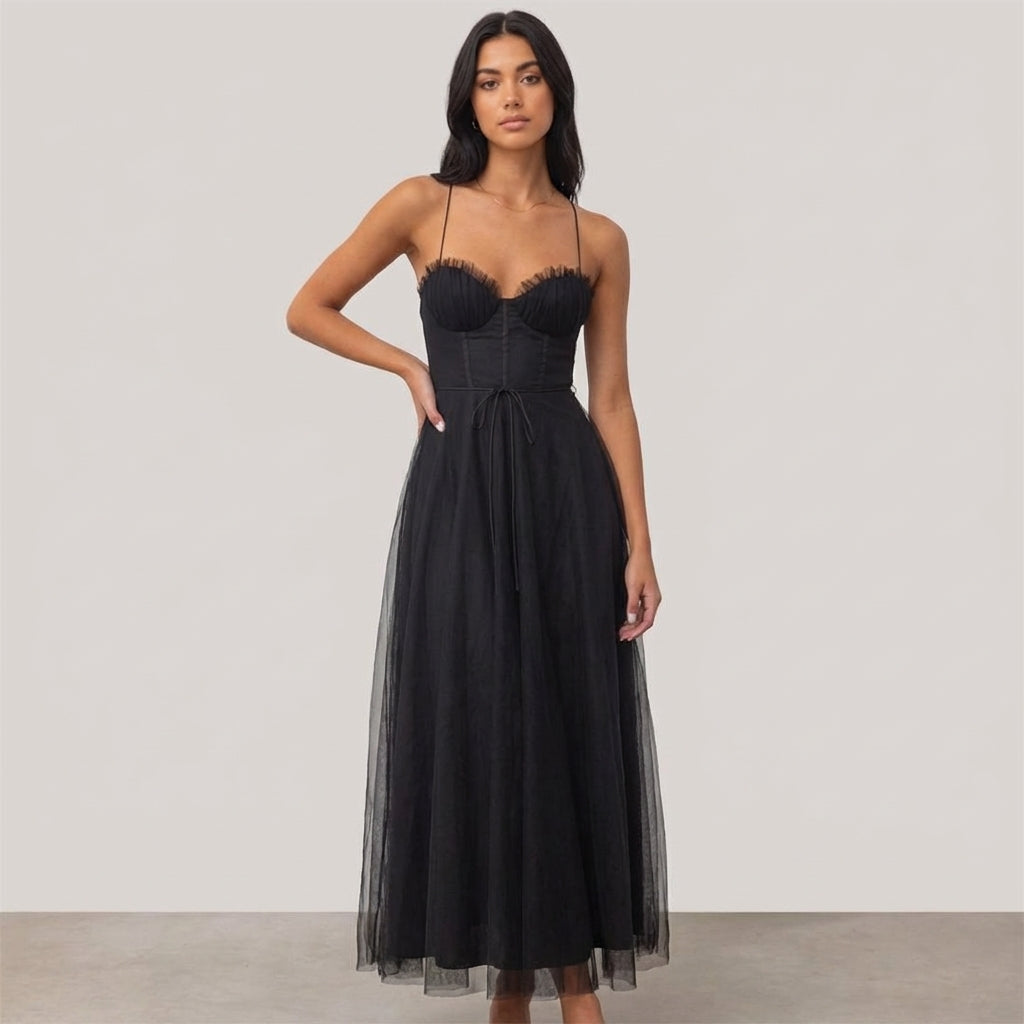 Léonie Dray | Elegant Midi Evening Dress