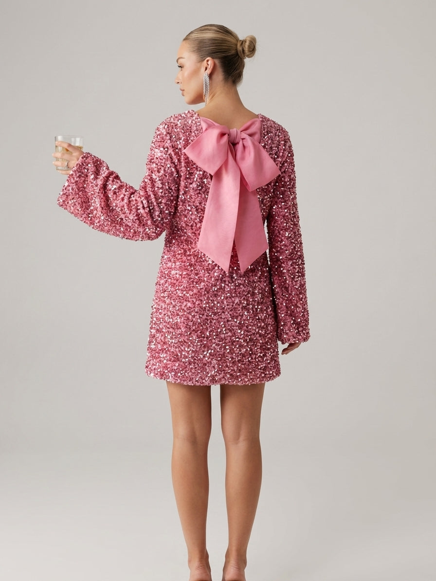 Naya Lund | Sequin Dress with Bow for Women