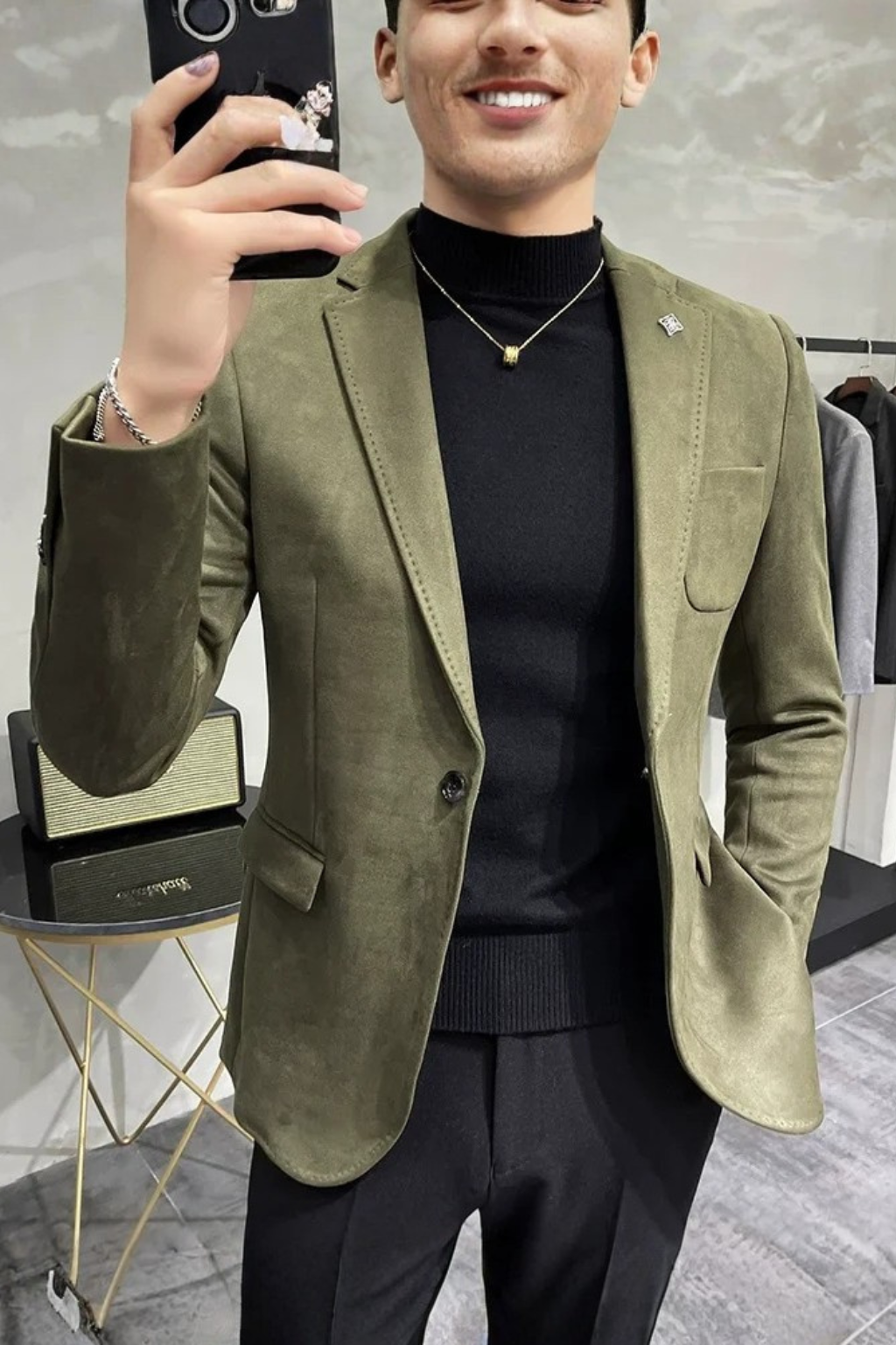 Dario Mell | Men's Tailored Textured Blazer