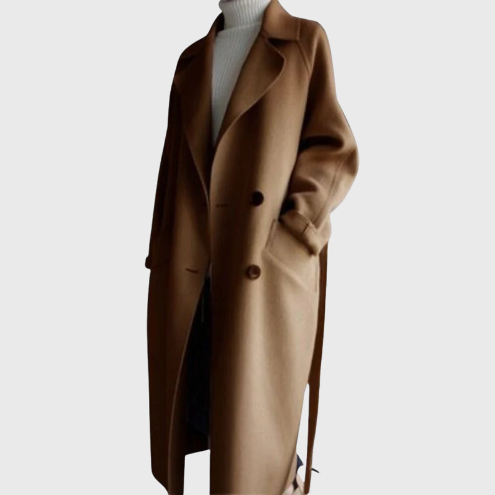 Adrienne Rochet | Women's Lapel Button Front Coat