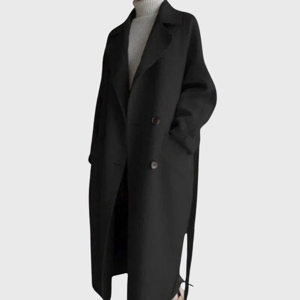 Adrienne Rochet | Women's Lapel Button Front Coat