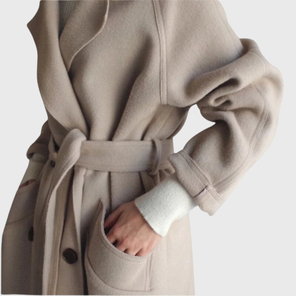 Adrienne Rochet | Women's Lapel Button Front Coat
