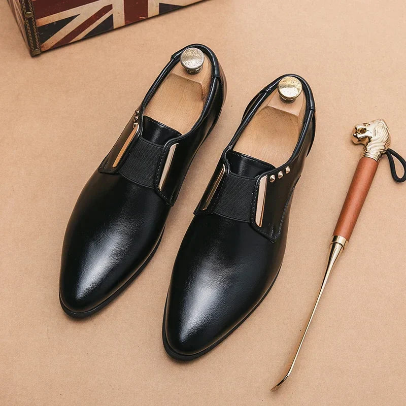 Helena Velot | Women's Laurent Degas Leather Monk Strap Dress Shoes