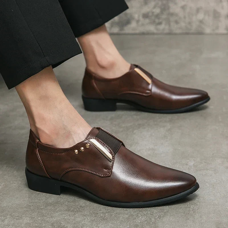 Helena Velot | Women's Laurent Degas Leather Monk Strap Dress Shoes