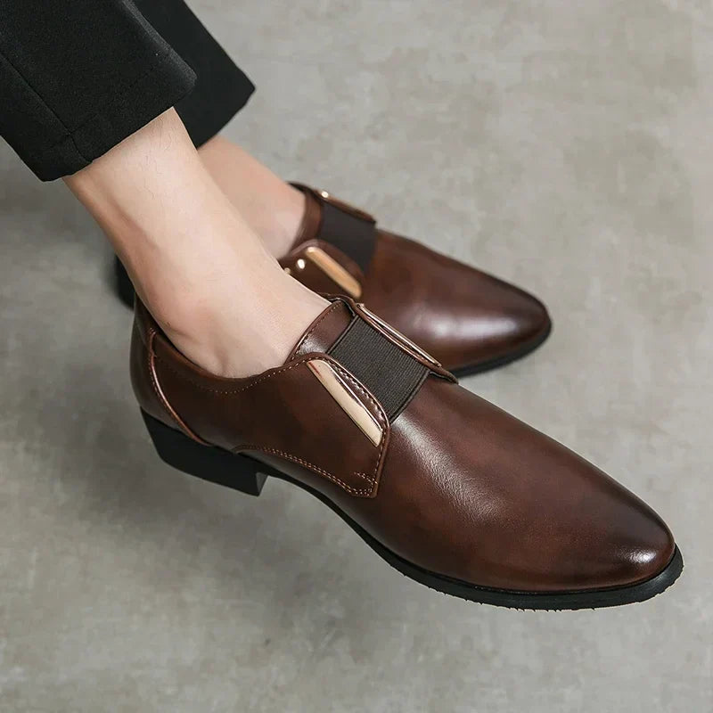 Helena Velot | Women's Laurent Degas Leather Monk Strap Dress Shoes