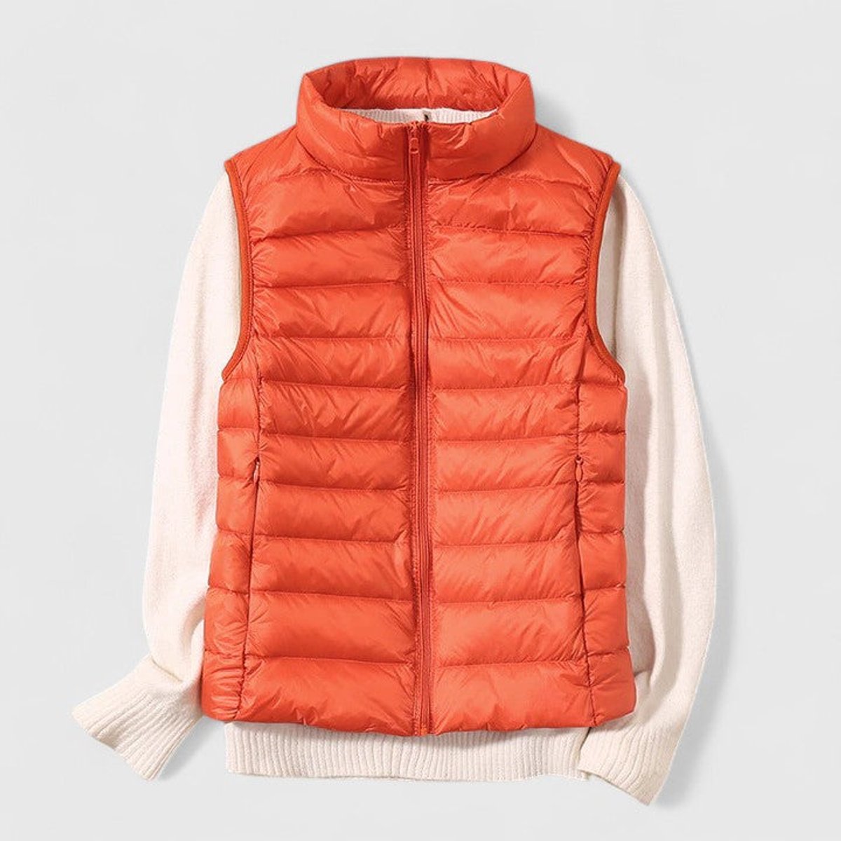 Chloé Nevers | Women's Lightweight Quilted Sleeveless Puffer Vest Zip Up