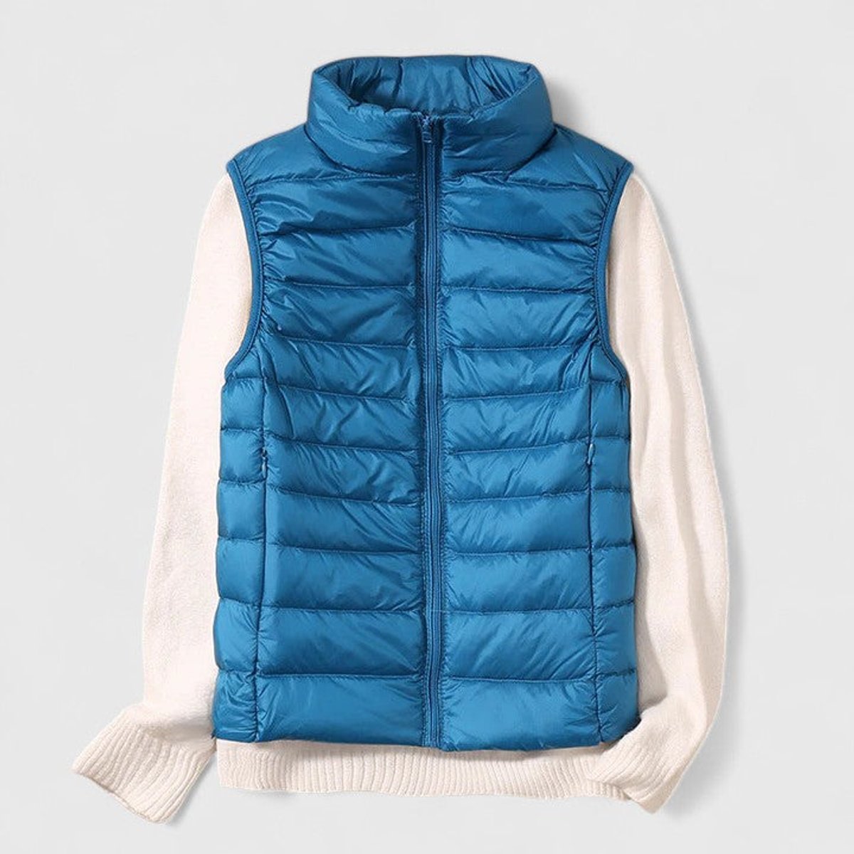 Chloé Nevers | Women's Lightweight Quilted Sleeveless Puffer Vest Zip Up