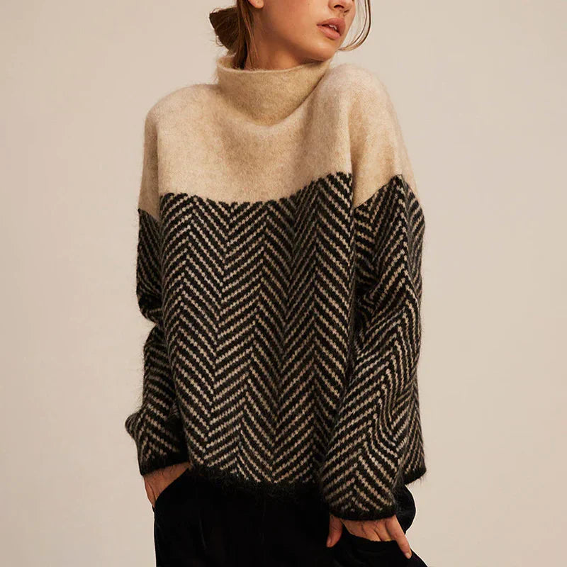 Manon Doucet | Women's Turtleneck Long Sleeves Sweater