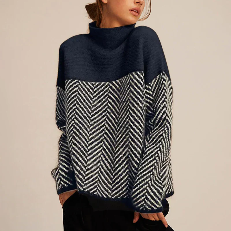 Manon Doucet | Women's Turtleneck Long Sleeves Sweater