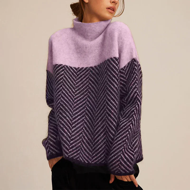 Manon Doucet | Women's Turtleneck Long Sleeves Sweater