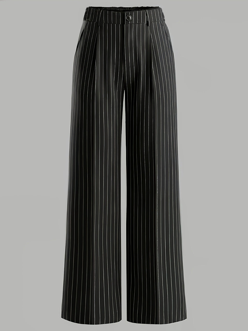 Marceline Peyrac | Women's Striped Slim Fit Straight Leg Office Trousers