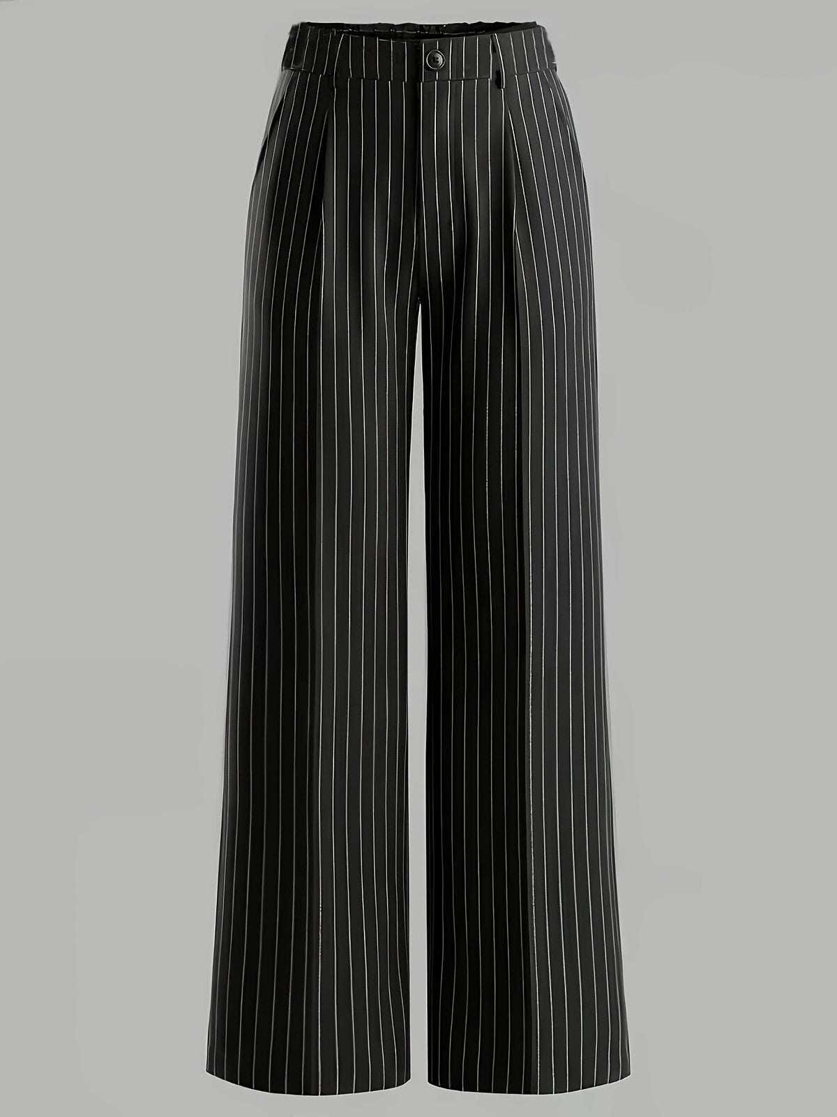 Marceline Peyrac | Women's Striped Slim Fit Straight Leg Office Trousers