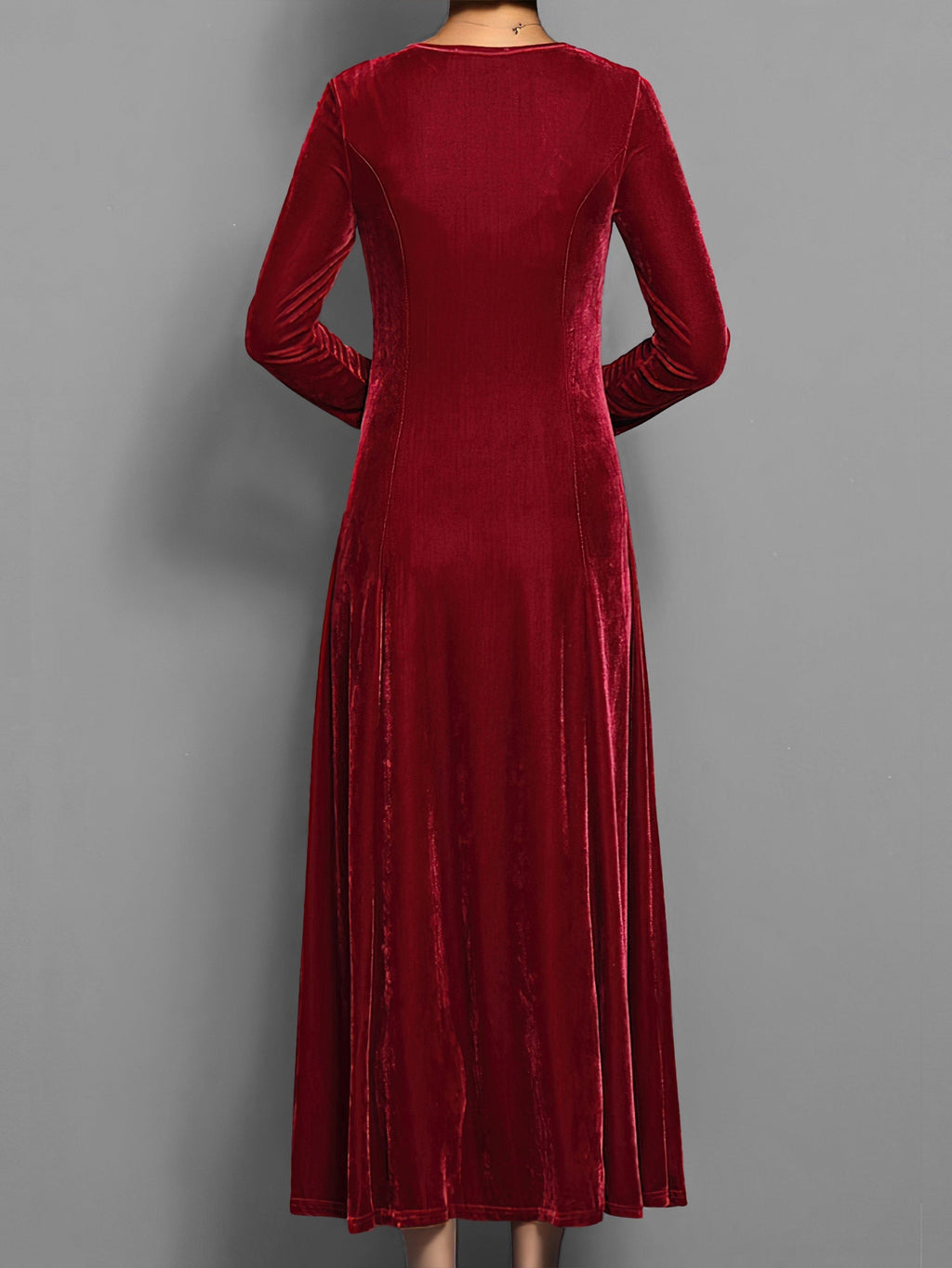 Constance Verre | Women's Maxi With Long Sleeves Dress