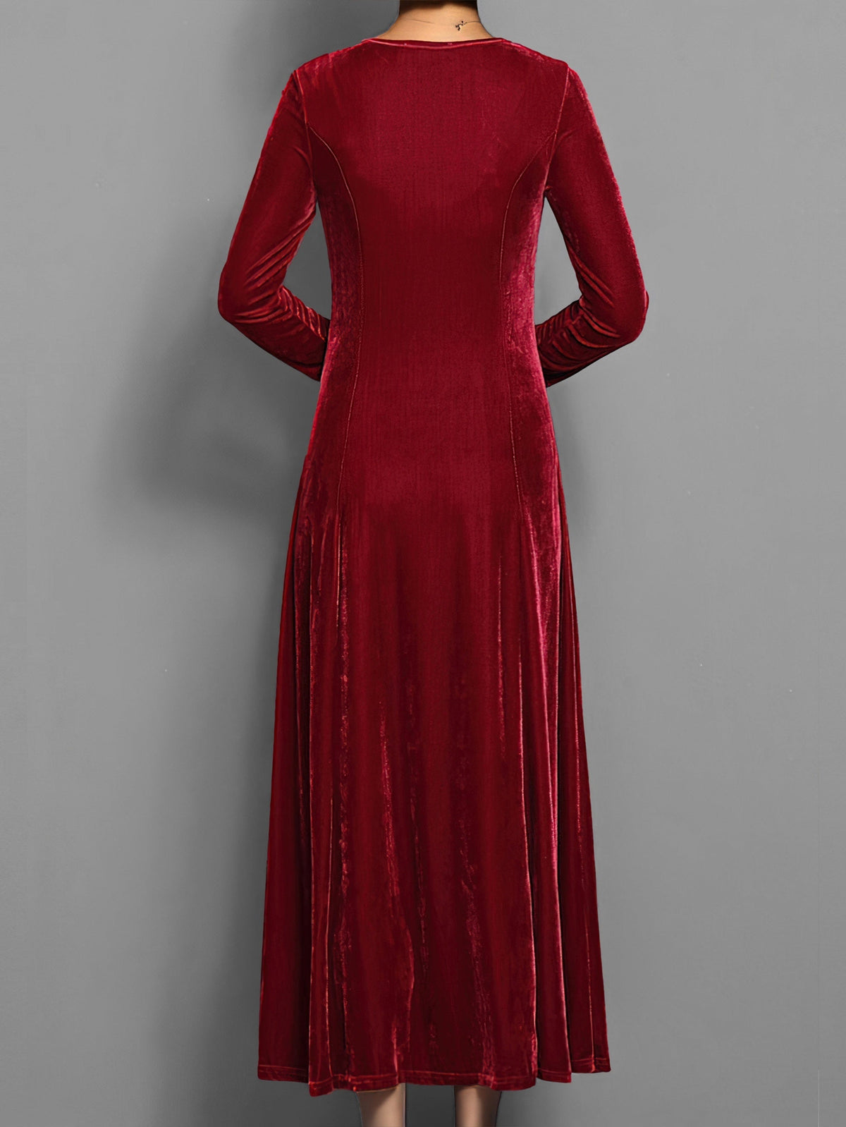 Constance Verre | Women's Maxi With Long Sleeves Dress