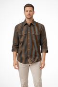 Bram Veld | Men’s Striped Loose Fit Shirt