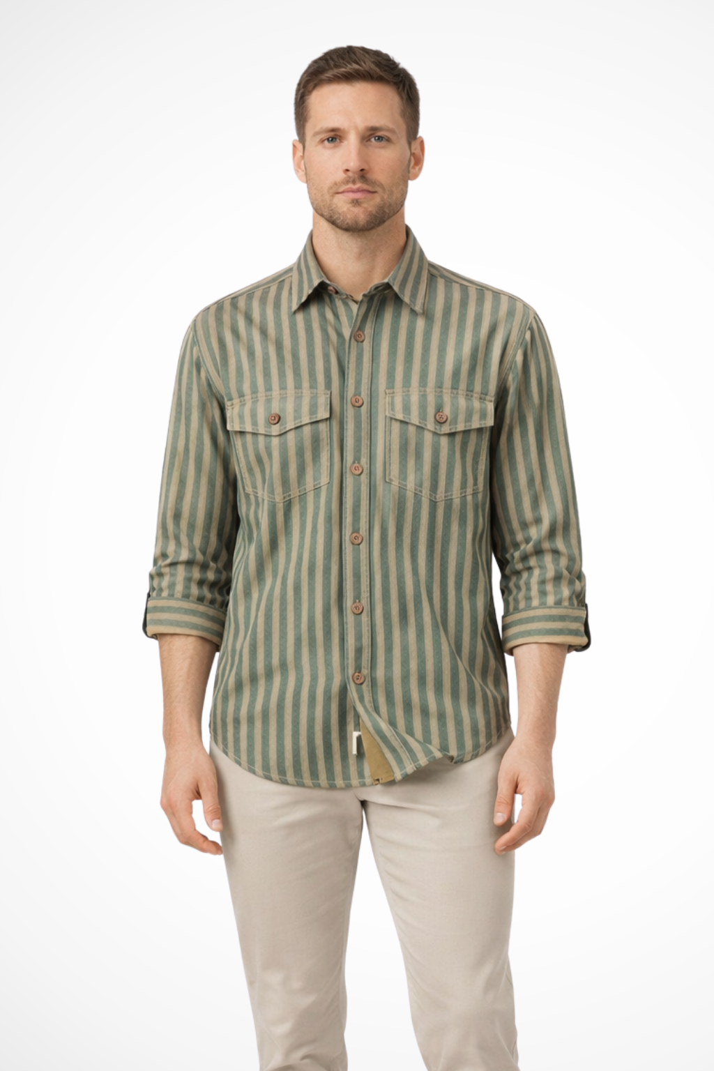 Bram Veld | Men’s Striped Loose Fit Shirt