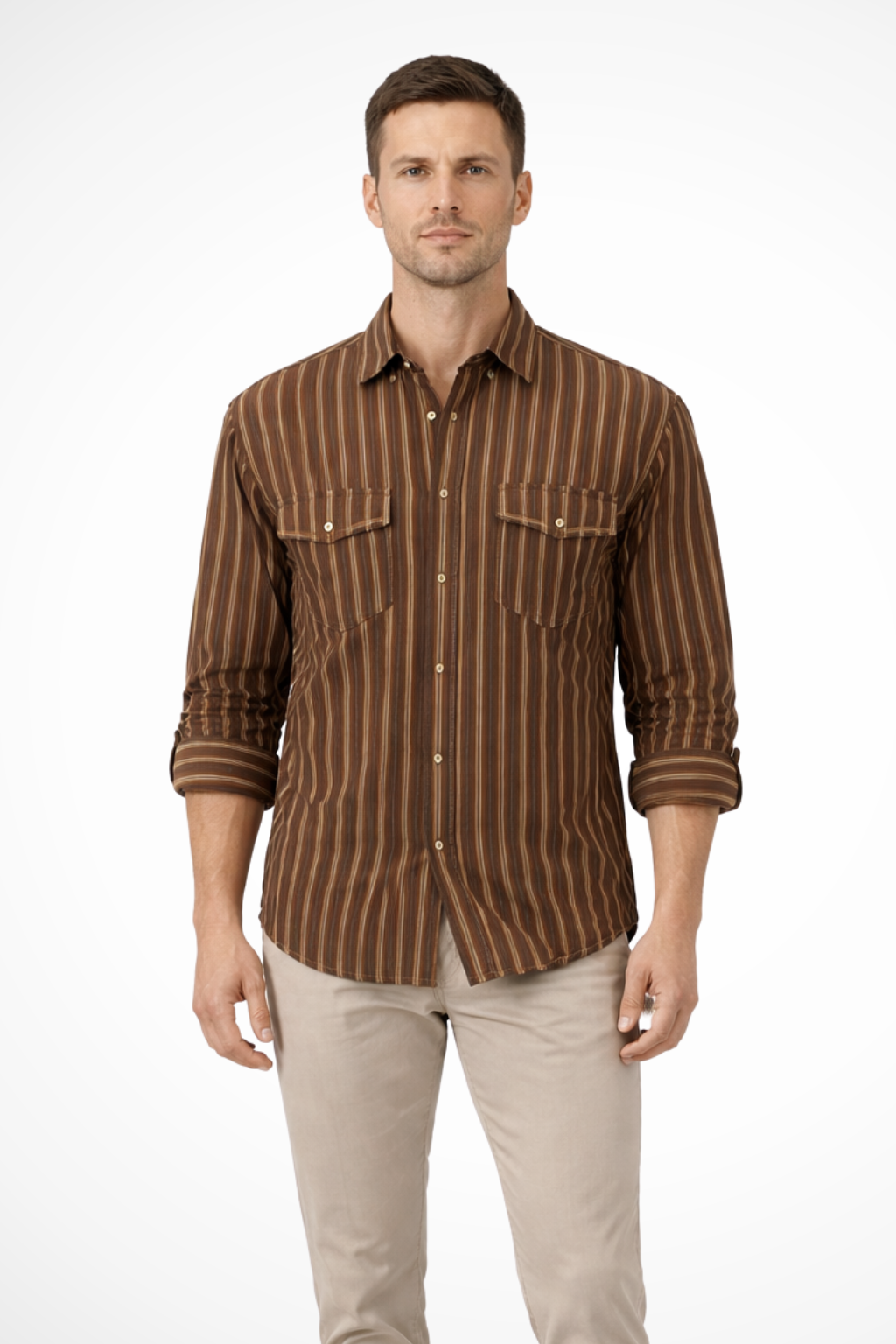 Bram Veld | Men’s Striped Loose Fit Shirt