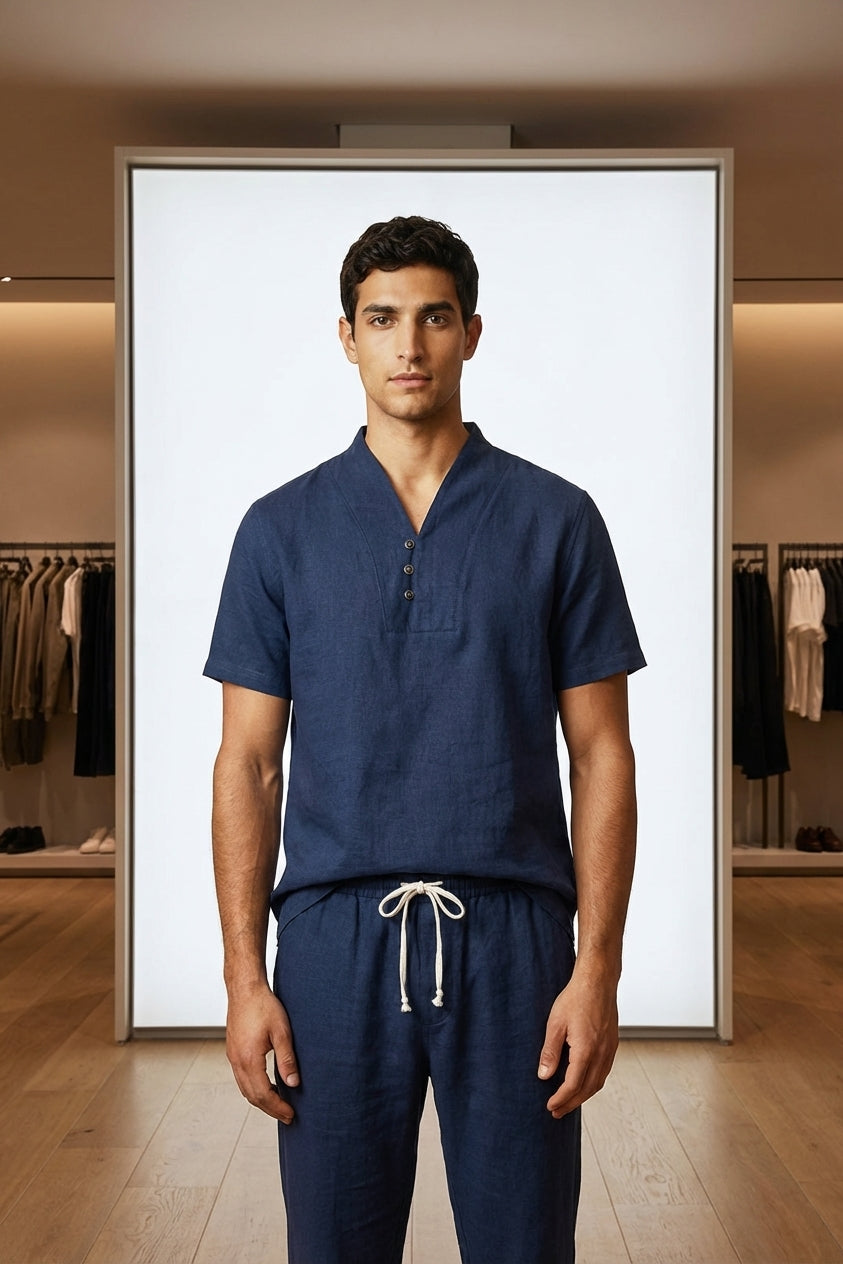 Remy Cord | Men's Cotton Linen Summer Set